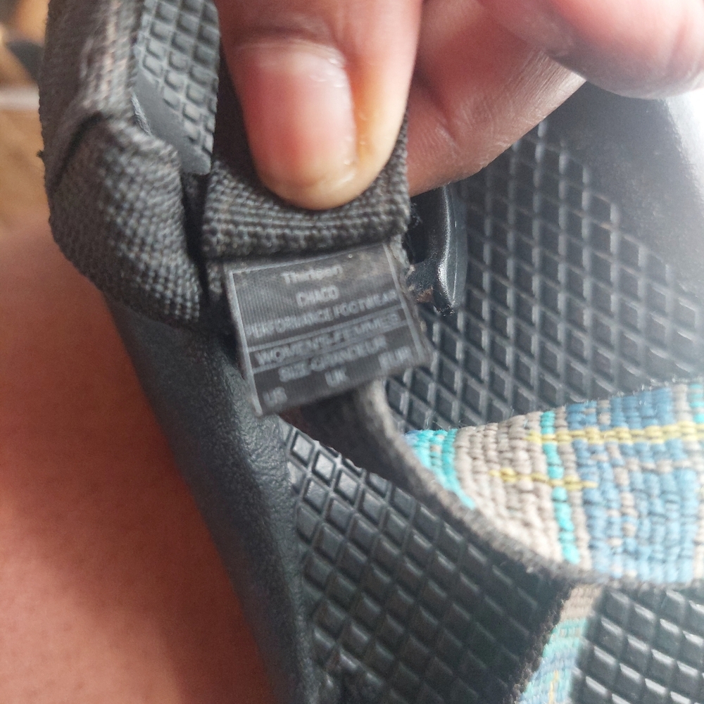 Chaco Women's Z/2 Pro Sandals black plaid patterned strap Outdoor Hiking Size 9 - Picture 8 of 8